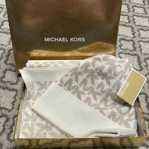 Michael Kors scarf and hat